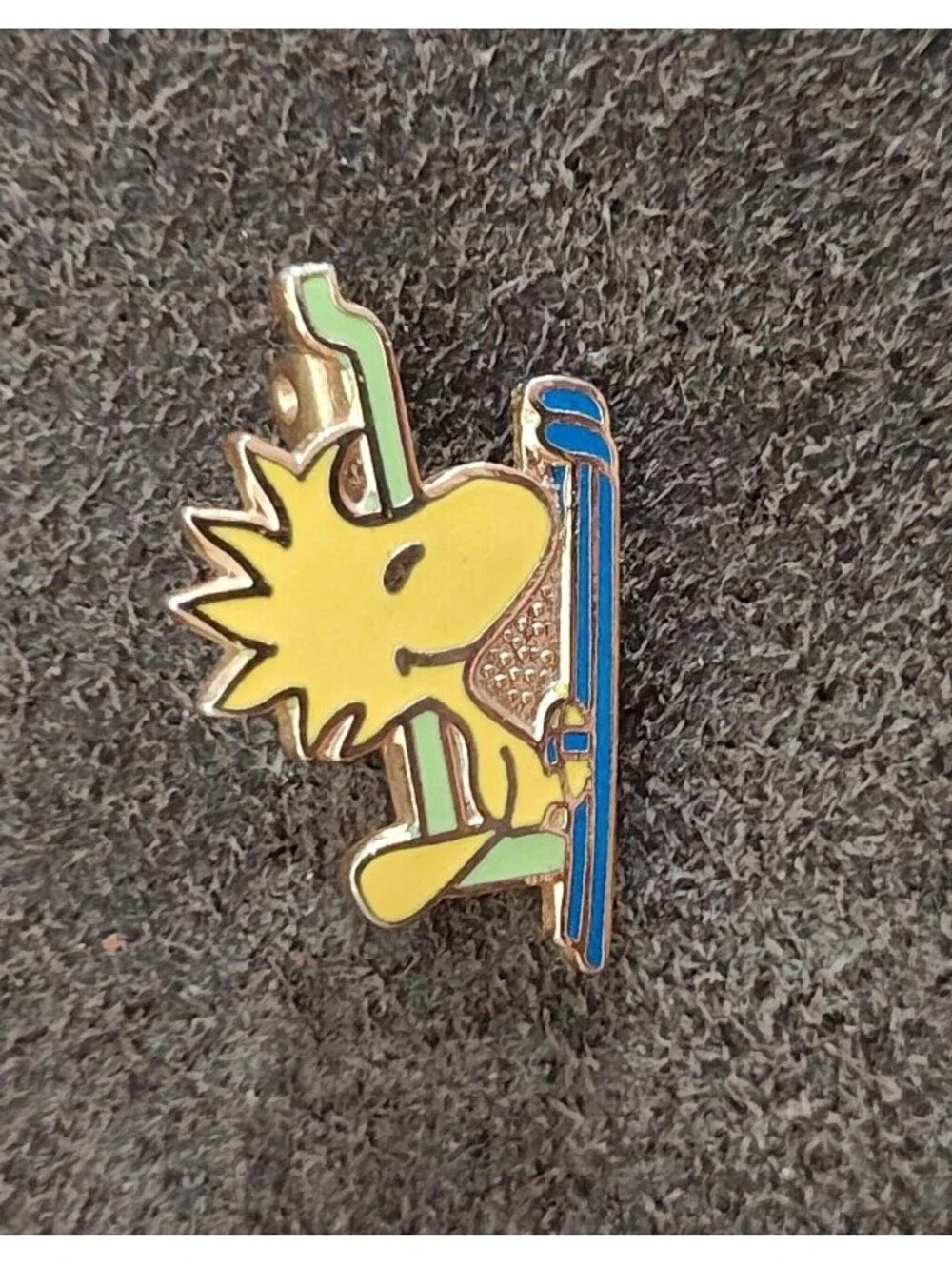 1970s Peanuts Woodstock Riding a Ski Lift.
